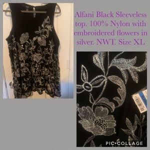 Alfani Sleeveless Floral Top NWT